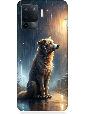 Oppo Reno 5 Lite Uyumlu Yağmurlu Sokak  Desenli Silikon Kılıf