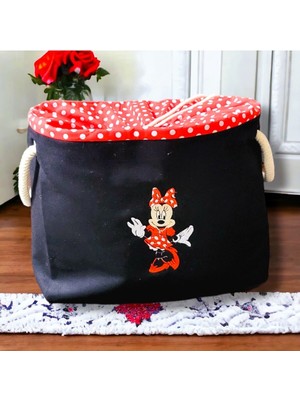 Mi?nni?e Mouse Nakışlı Kirli & Oyuncak Sepeti?