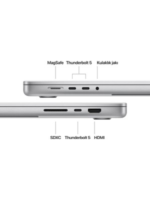 Apple MacBook Pro M4 Pro 48GB 512GB SSD macOS 16" Taşınabilir Bilgisayar Gümüş MX2U3TU/A