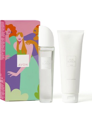 Avon Pur Blanca Parfüm ve Vücut Losyonu Hediye Seti 50 ml EDT Kadınlar İçin Şık Tasarım