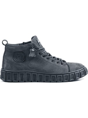 Bulldozer 240023 Siyah Nubuk Erkek Bot