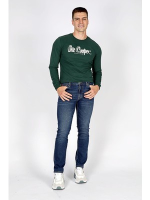 Lee Cooper Jagger Normal Bel Dar Kesim Düz Paça Mavi Erkek Jean Pantolon