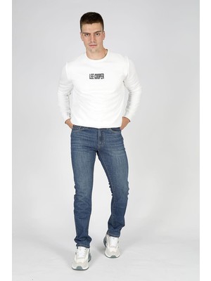 Lee Cooper Harry Normal Bel Normal Kesim Düz Paça Mavi Erkek Jean Pantolon