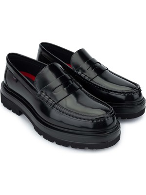 Callaghan Erkek  Deri Siyah Loafer Ayakkabı 618 52310 Erk Ayk SK24-25 Negro