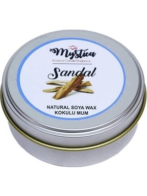 Hem Tütsü Soya Wax Mum Kokulu Tenekede Sandal