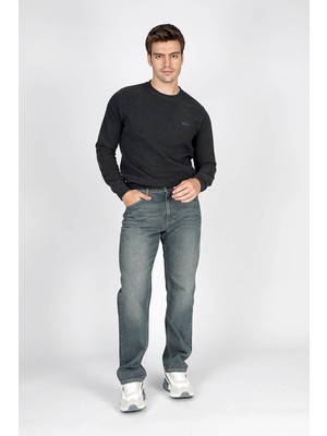 Lee Cooper Ricky Yüksek Bel Normal Kesim Düz Paça %100 Pamuk Ramon Falcon Mid Erkek Jean Pantolon