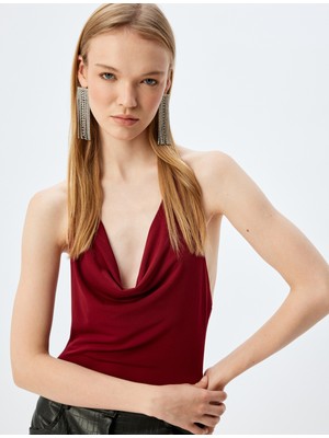 Koton x Inji - Degaje Yaka Bluz Koluz Sırtı Açık