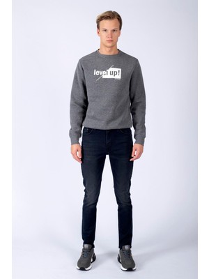 Lee Cooper Jack Normal Bel Dar Kesim Dar Paça Mavi Erkek Jean Pantolon