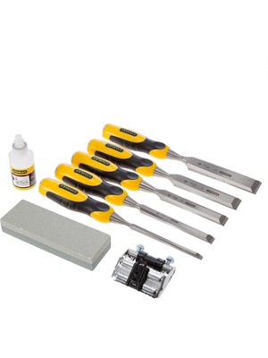 Stanley 5-16-421 Dynagrip İskarpela Seti ve Bileme Kiti 8 Parça
