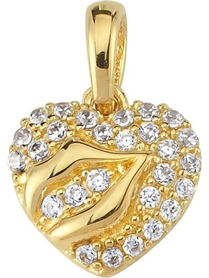 goldkupe 14 Ayar Altın Kalp Kolye Ucu 0,96 gr
