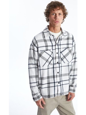 Lcw Casual Ekoseli Rahat Kalıp Uzun Kollu Ekose Erkek Oduncu Gömlek Ceket