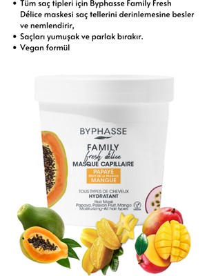 Byphasse Family Fresh Meyveli Nemlendirici Saç Maskesi 250ml