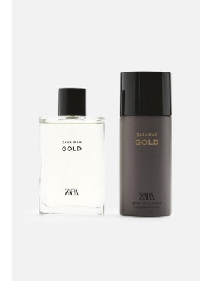 Zara Man Gold Edt 90 ml (3.04 Fl Oz) + Deodorant Spray Edc 150 ml (5.07 Fl Oz)