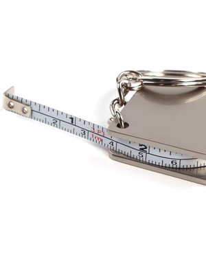 Spelt 120 cm 47 Inç Ölçüm Kapasiteli Mini Metal Alüminyum Şerit Metre Ölçüm Bandı Mezura Anahtarlık