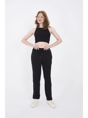 İnci Trend Unisex Üç Iplik Basic Eşofman Pantolon - Siyah