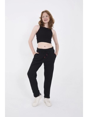 İnci Trend Unisex Üç Iplik Basic Eşofman Pantolon - Siyah