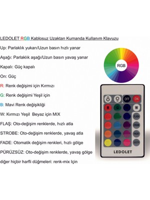 Neo Vista 9W Rgb LED Ampul Renk Değiştiren Uzaktan Kumandalı Dim Edilebilir