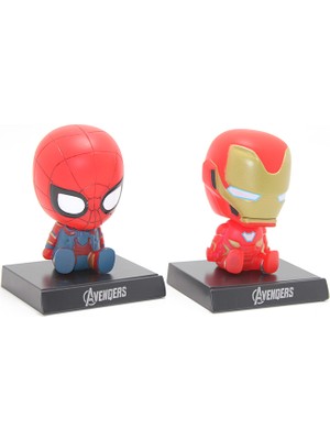 Sobepy Ironman ve Spiderman Kafa Sallayan Figür ALK2858