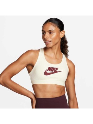 Nike Swoosh Medium Support Futura Bra Kadın Sarı Pedli Sporcu Sütyeni FB4080