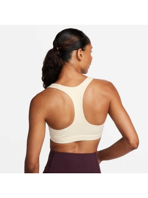 Nike Swoosh Medium Support Futura Bra Kadın Sarı Pedli Sporcu Sütyeni FB4080