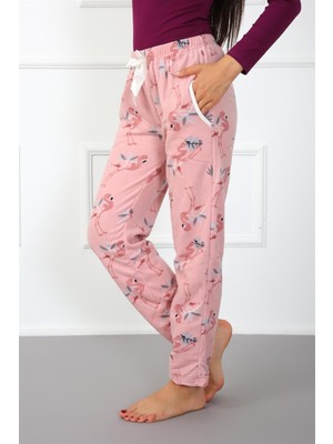 Bayan Welsoft Polar Tek Alt Pijama 210044 Pembe