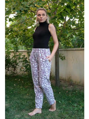 Kadın Welsoft Polar Tek Alt Pijama 210055 Mor