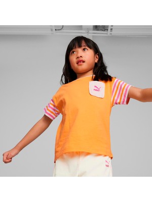 Puma Summer Camp Classics Çocuk Yuvarlak Yaka Tişört