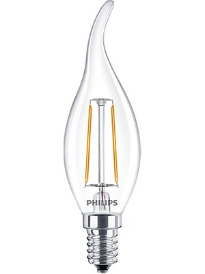 Philips Classic 2-25W LED Filament Ampul Sarı Işık E14