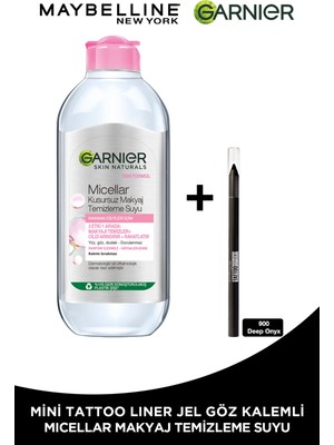 Garnier Micellar Kusursuz Makyaj Temizleme Suyu 400ml + Tat Liner Gel Pencil Göz Kalemi Mini