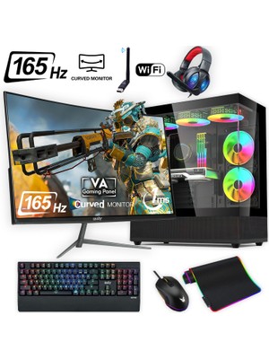 İzoly Ventus 509 x Ryzen 7 5700X 16GB 512GB M.2 Nvme Rtx 3060 8gb 24" 165 Hz Oyuncu Masaüstü Bilgisayarı