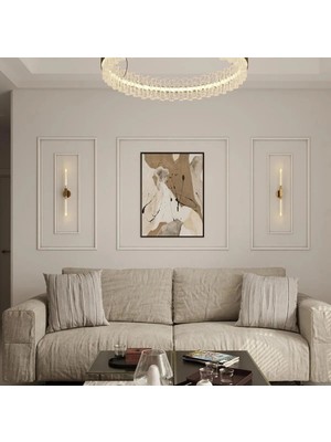 Decogold Decozza Dekoratif Boyanabilir 4 cm Hazır Kesimli Duvar Çıtası