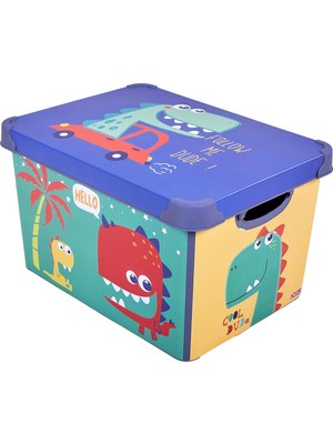 Qutu Style Box Dude Dekoratif Oyuncak Kutusu Seti - 2x 20 L