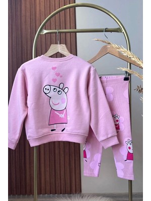 Atelier Linny Kız Çocuk Peppa Pig Baskılı Alt Üst Takım