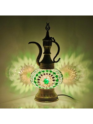 Su Damlası Mozaik Masaüstü Lamba, Dekoratif Ibrik Gece Lambası