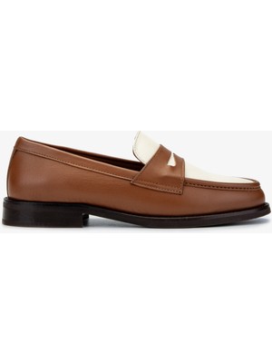 Valmenti Kadın Taba Loafer Ayakkabı 1058 01 Bn Ayk SK24-25 Taba/bej