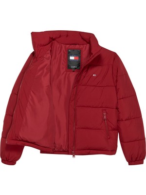 Tommy Jeans Kırmızı Kadin Şişme Mont Tjw Essentıal Puffer Ext