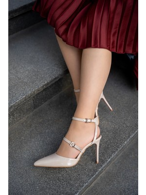 Rodeo Ten Rugan Çift Toka Detaylı Bilek Bağlı Kadın Topuklu Ayakkabı