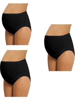 Bluence Kadın 3'lü Paket Pamuklu Rahat Büyüyen Anne Hamile Külotu