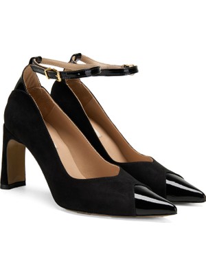 Desa Rebeka Siyah Kadın Topuklu Abiye Ayakkabı