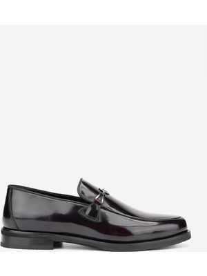 Valmenti Erkek  Deri Bordo Loafer Ayakkabı 183 29751 Erk Ayk Y24 Bordo Acma