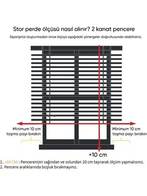 İREMKARAHOME Blackout Işık Geçirmeyen Stor Perde Siyah