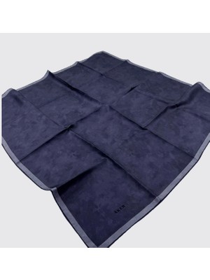 Aker Lacivert Bulut Desen Tivil İpek Eşarp 7208713 - 925