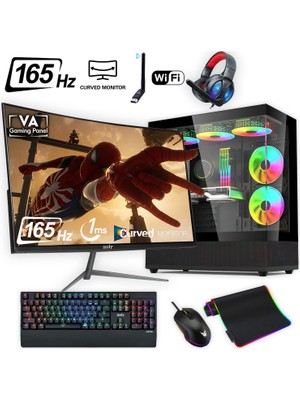 İzoly Ventus 512 x Ryzen 7 5700X 32GB 1tb M.2 Nvme Rtx 3060 8gb 24" 165 Hz Oyuncu Masaüstü Bilgisayarı