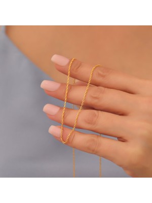 Nox Jewelry 925 Ayar Gümüş 40 Forse Hayalet Kolye Zinciri - C00101