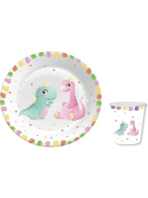 Baby Dinozor Tabak Bardak 8li