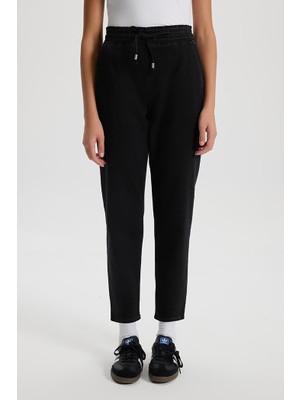 Kadın Marla Black Yüksek Bel Slouchy Jogger Pantolon