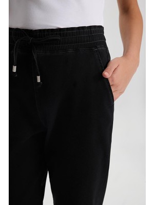 Kadın Marla Black Yüksek Bel Slouchy Jogger Pantolon