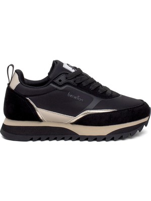 Benetton BNI-11133 Kadın Klasik Sneaker Siyah