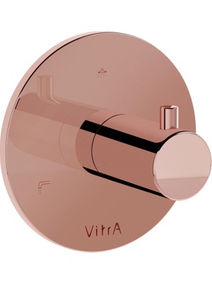 VitrA Origin A4285929 Ankastre 3 Yollu Yönlendirici, Soft Bakır