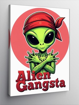 Tablomega Kanvas Tablo Uzaylı Gangster